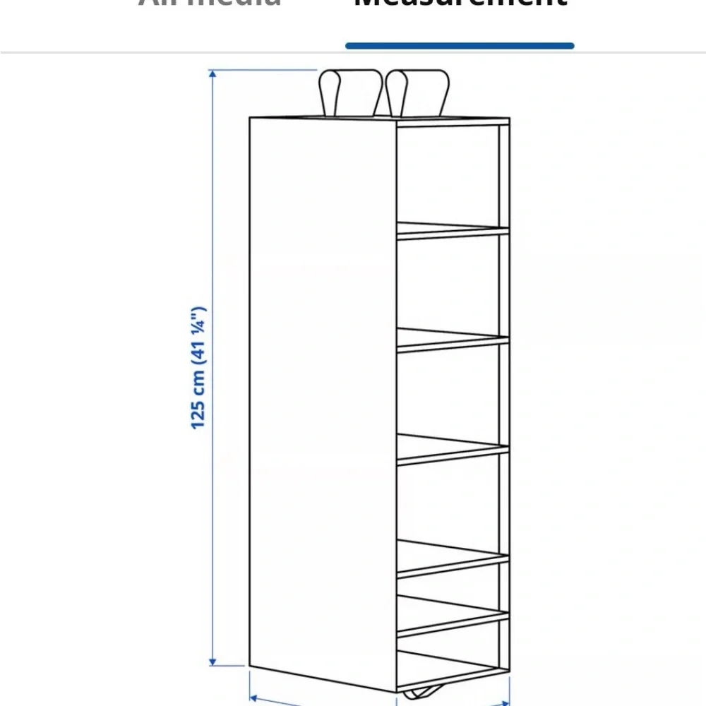 IKEA-SKUBB-White Hanging Closet Organizer